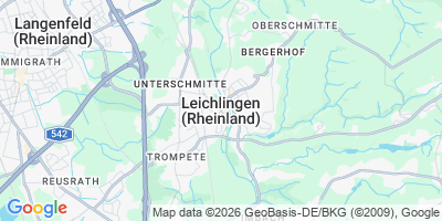 Karte Leichlingen (Rheinland)