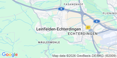 Karte Leinfelden-Echterdingen