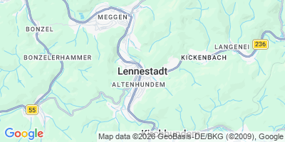 Karte Lennestadt