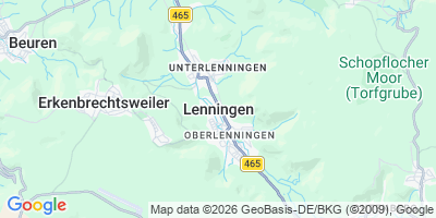Karte Lenningen