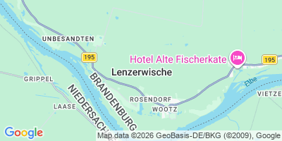 Karte Lenzerwische