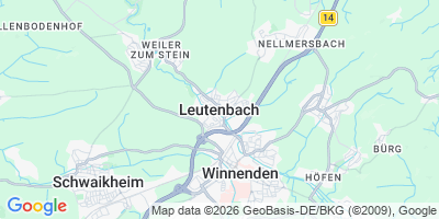 Karte Leutenbach