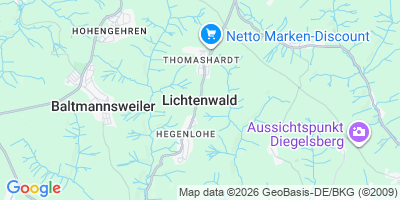 Karte Lichtenwald