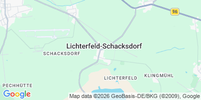 Karte Lichterfeld-Schacksdorf