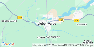 Karte Liebenwalde