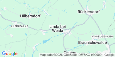 Karte Linda b. Weida