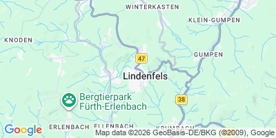 Karte Lindenfels