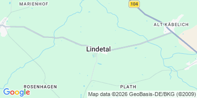 Karte Lindetal