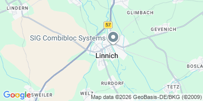 Karte Linnich, Stadt
