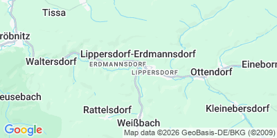Karte Lippersdorf-Erdmannsdorf