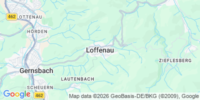 Karte Loffenau