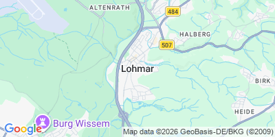 Karte Lohmar, Stadt