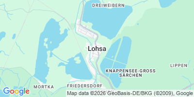 Karte Lohsa / Łaz