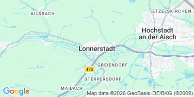Karte Lonnerstadt
