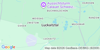 Karte Luckaitztal