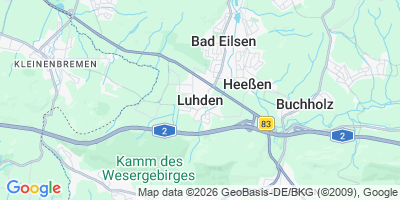 Karte Luhden