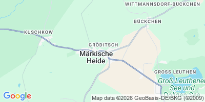 Karte Märkische Heide/Markojska Góla