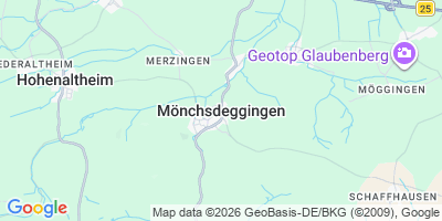 Karte Mönchsdeggingen