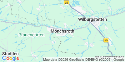 Karte Mönchsroth