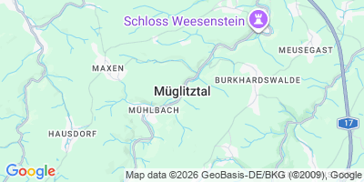 Karte Müglitztal