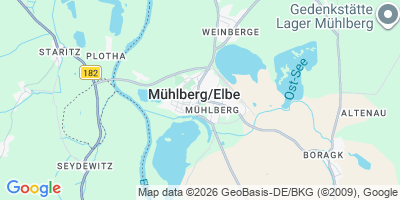 Karte Mühlberg/Elbe