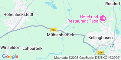 Karte Mühlenbarbek
