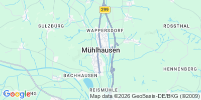 Karte Mühlhausen