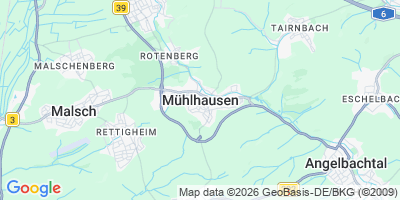 Karte Mühlhausen