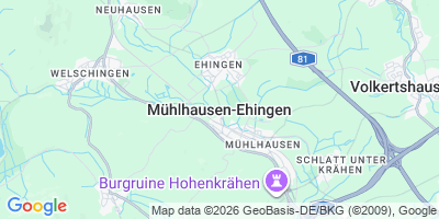 Karte Mühlhausen-Ehingen