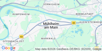 Karte Mühlheim am Main
