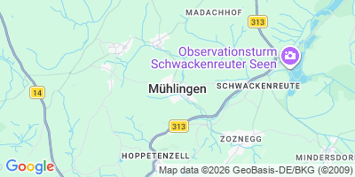 Karte Mühlingen