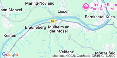 Karte Mülheim an der Mosel