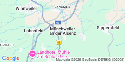 Karte Münchweiler an der Alsenz