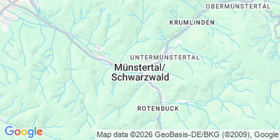 Karte Münstertal/Schwarzwald