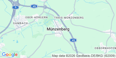 Karte Münzenberg