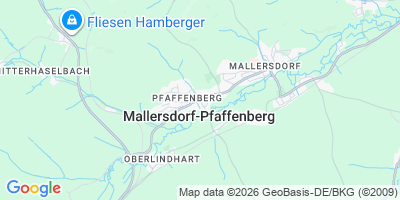Karte Mallersdorf-Pfaffenberg