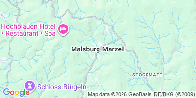 Karte Malsburg-Marzell