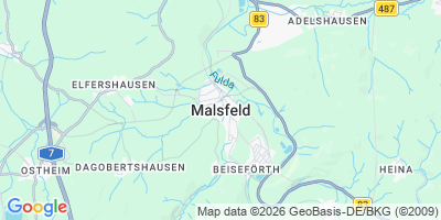 Karte Malsfeld