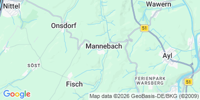Karte Mannebach