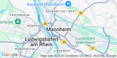 Karte Mannheim