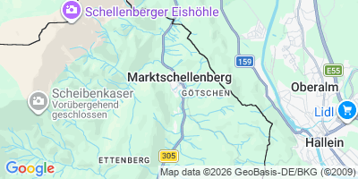 Karte Marktschellenberg