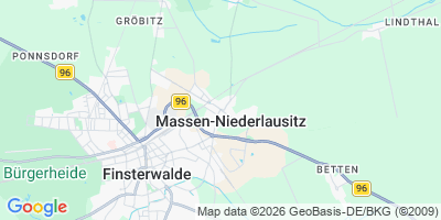 Karte Massen-Niederlausitz
