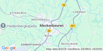 Karte Meckenbeuren