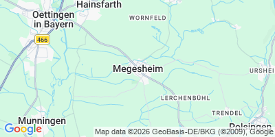 Karte Megesheim