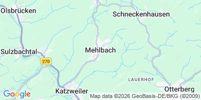 Karte Mehlbach
