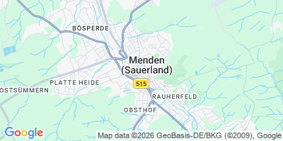 Karte Menden (Sauerland)