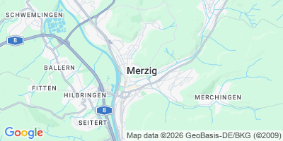 Karte Merzig