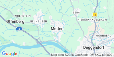 Karte Metten