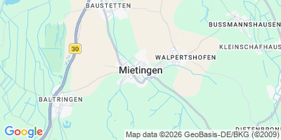 Karte Mietingen