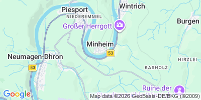 Karte Minheim